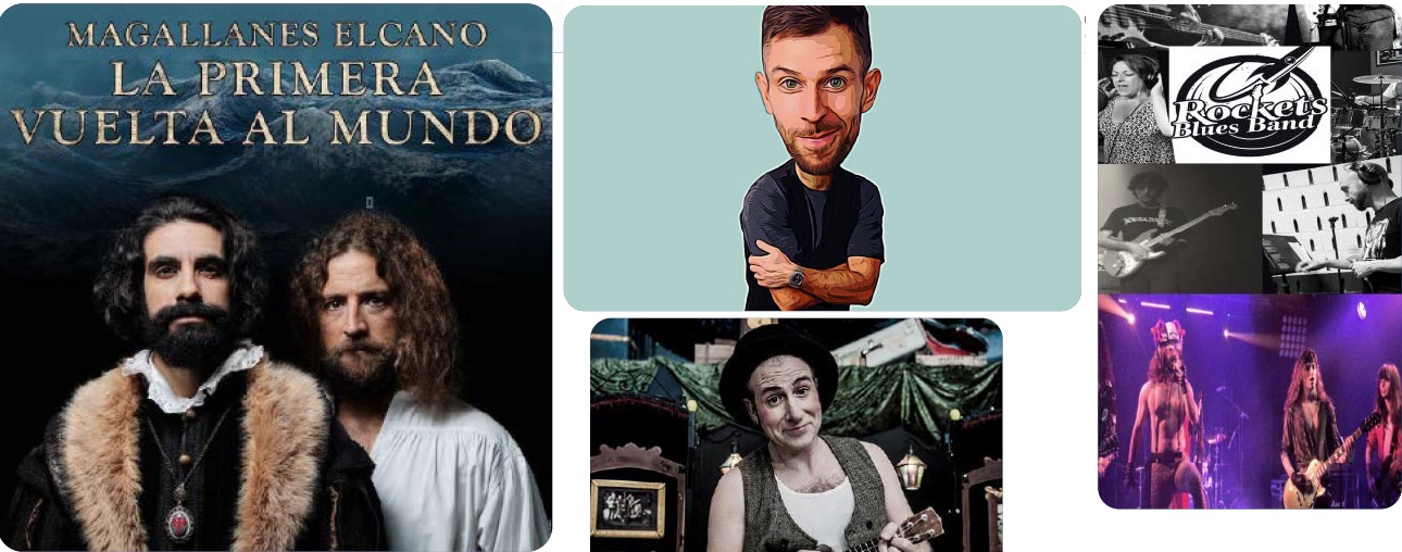 Imágenes de algunos carteles de la agenda del fin de semana