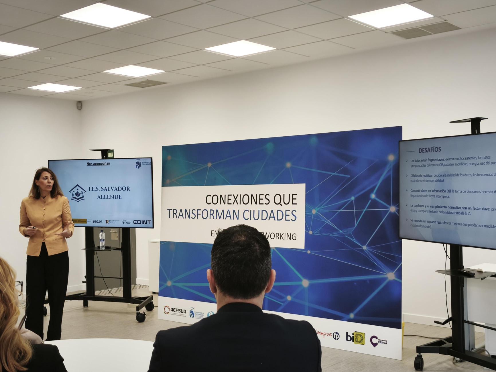 Aránzazu Herráez durante el encuentro