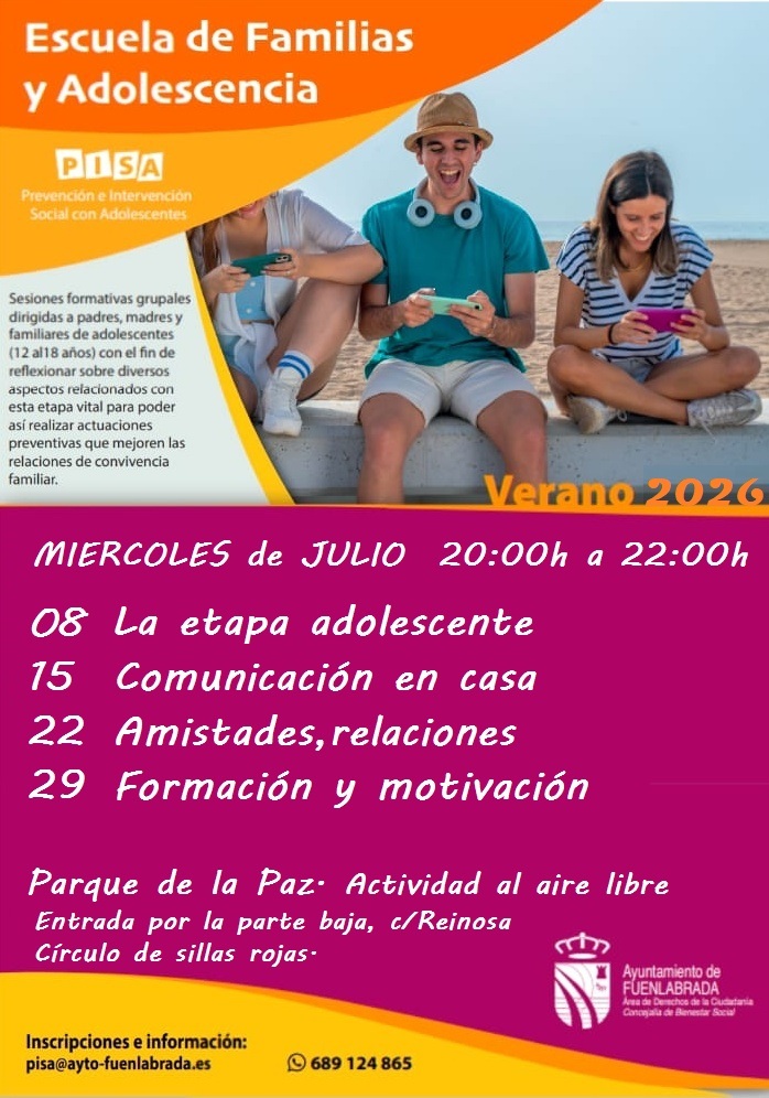 Cartel de la Escuela de Familias
