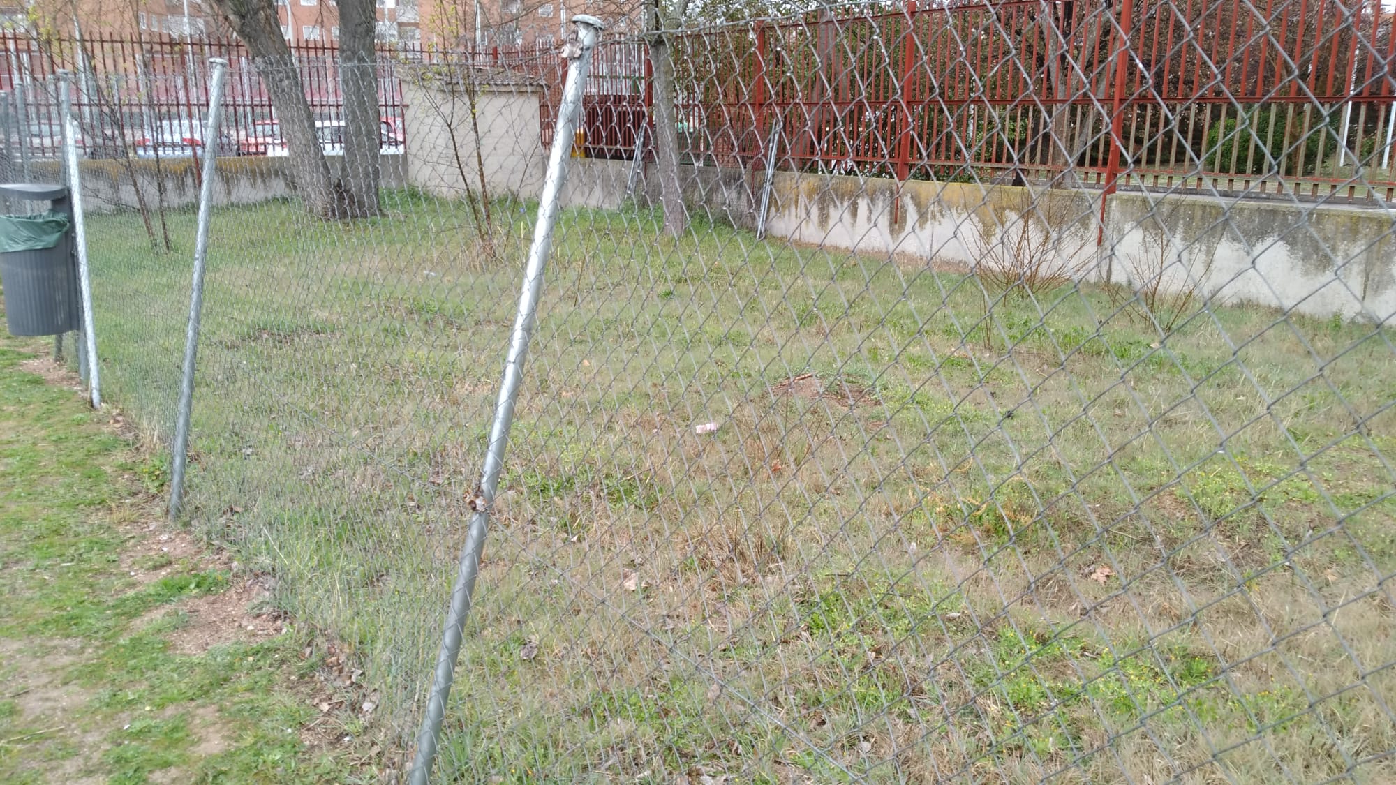 Zona acotada para el huerto del C.E.I.P. Velázquez