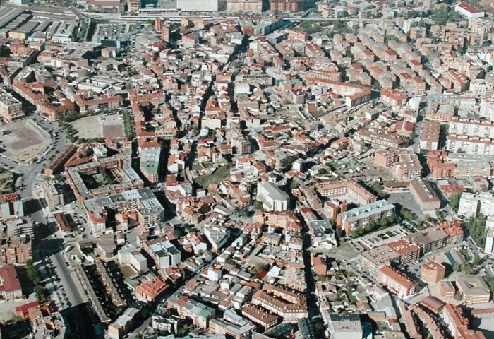 Imagen aérea del centro de Fuenlabrada