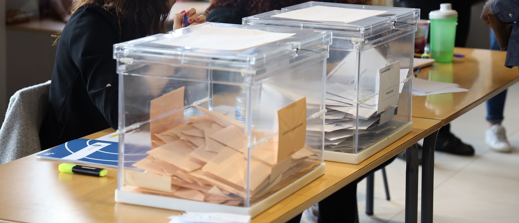 Urnas en las pasadas elecciones
