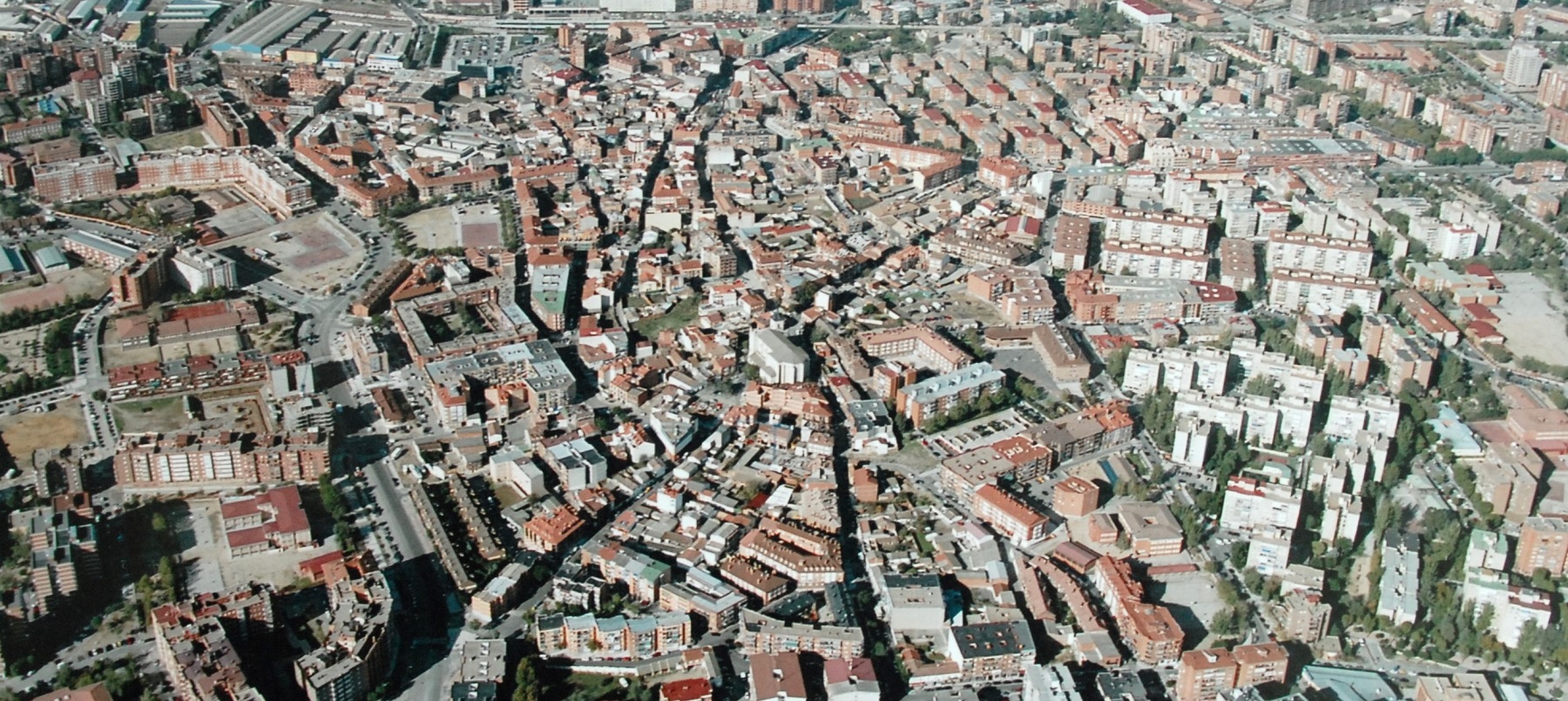 Vista aérea del centro de Fuenlabrada