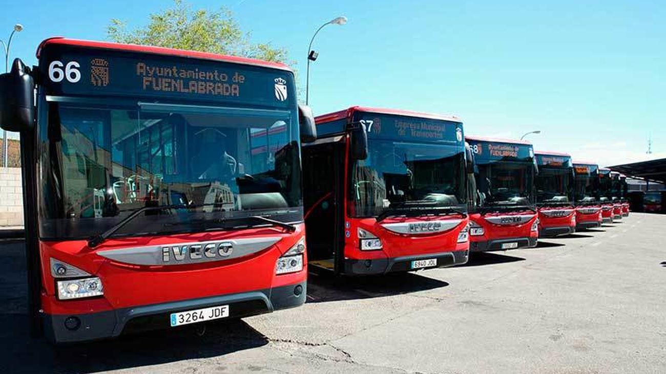 Autobuses de la EMT de Fuenlabrada en línea