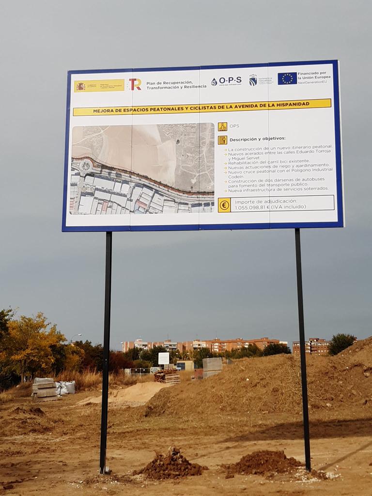 Proyecto de Mejora de Espacios Peatonales y Ciclistas de la Avenida de la Hispanidad Fuenlabrada