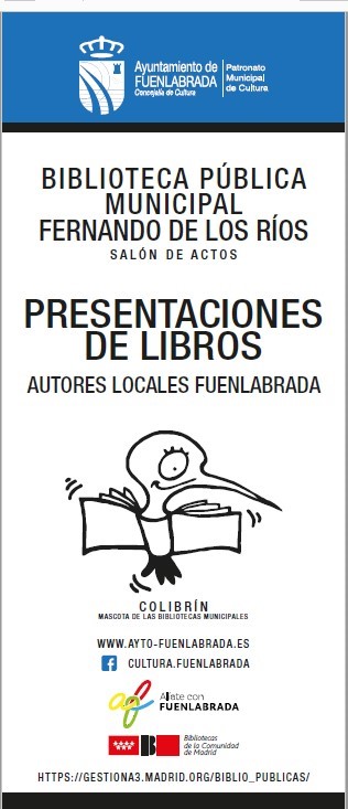 Cartel del servicio de presentación de libros de autores locales