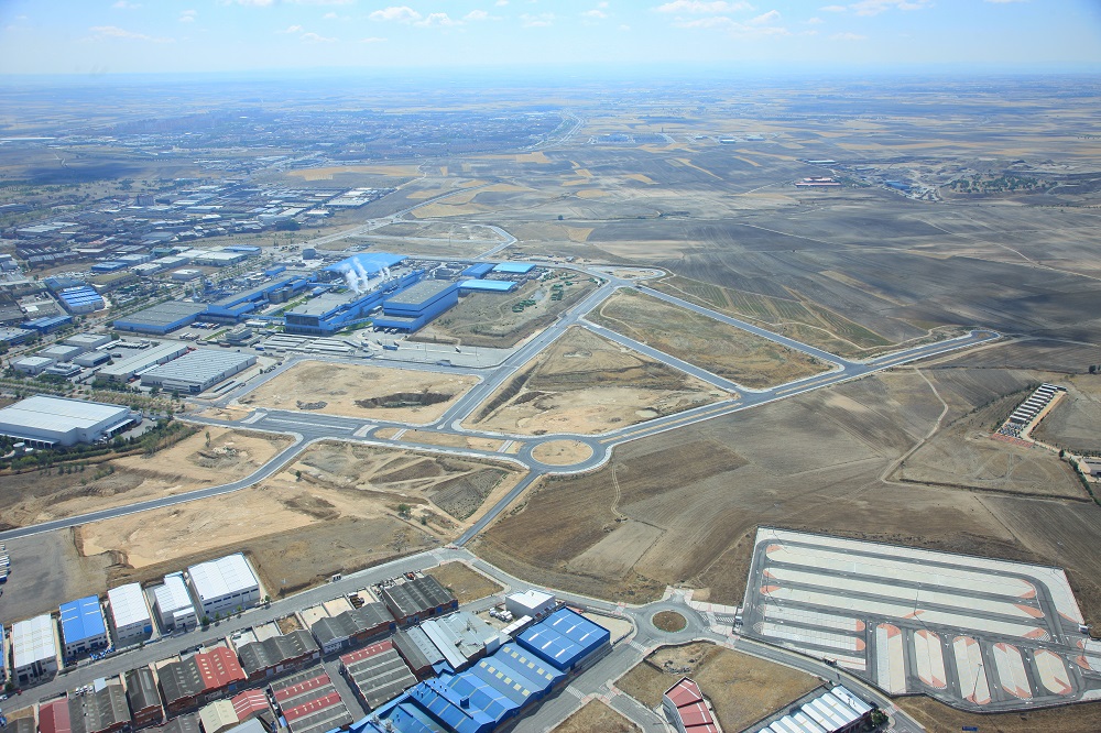 Vista aérea del polígono El Bañuelo