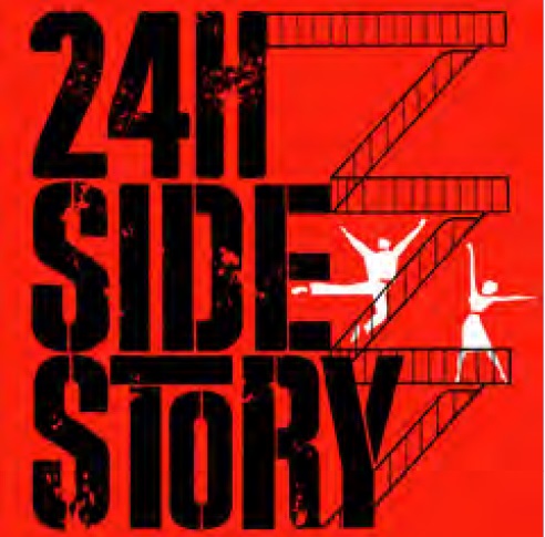 Cartel de la obra en la que pueden participar vecinos y vecinas '24h West Side Story'