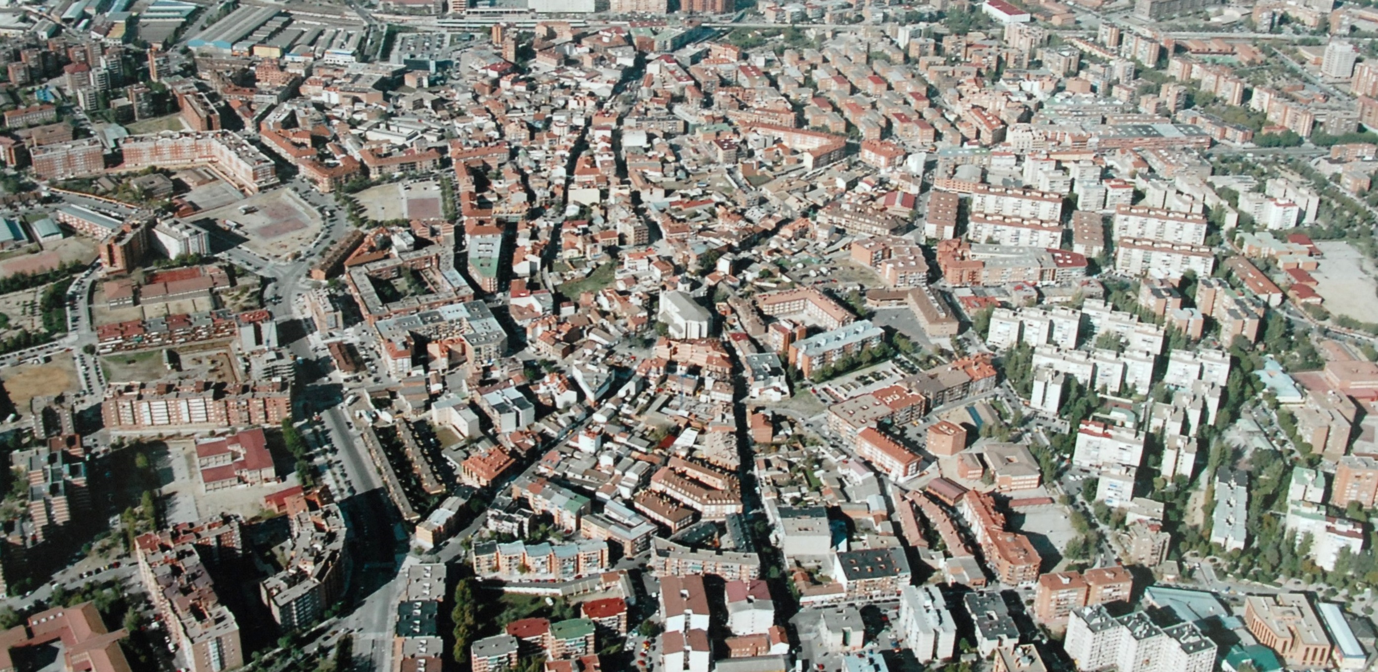 Imagen aérea del centro de Fuenlabrada