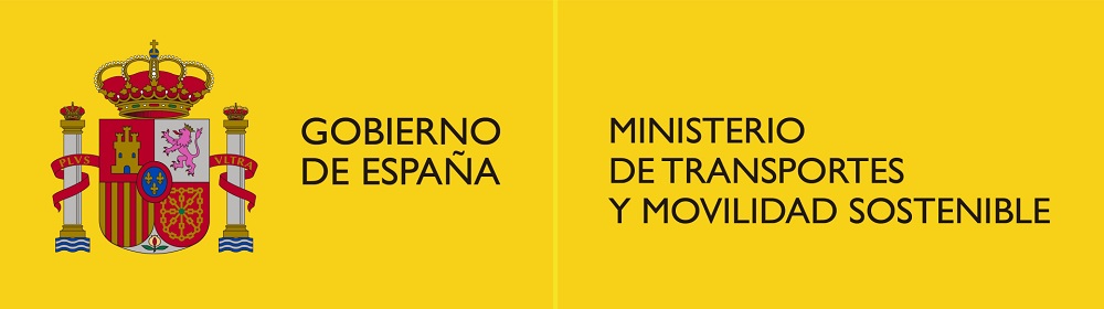 Logo del Ministerio de Transportes y Movilidad Sostenible. Gobierno de España