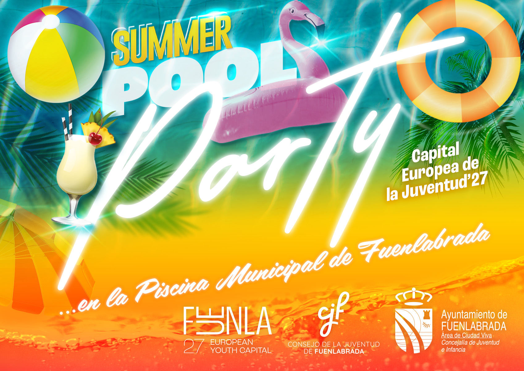 Una fiesta en la piscina, deportes, monologos y artes plasticas en el fin de semana 27062024