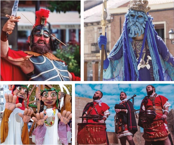 Romanos participando en el mercado