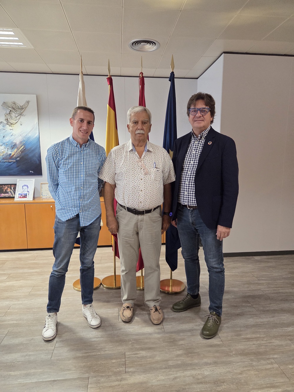 Raúl Hernández, Javier Ayala y Ángel Juan Misut