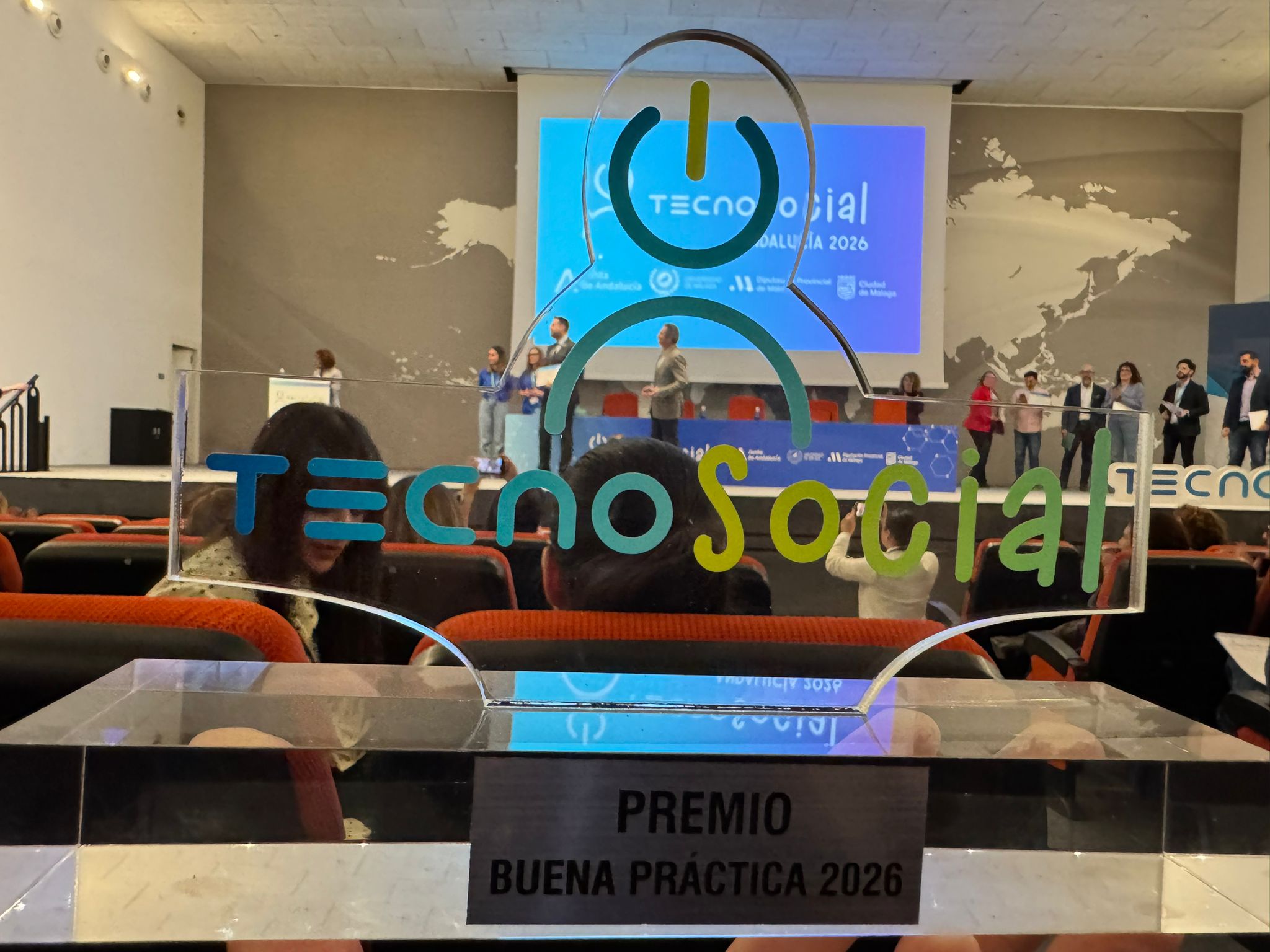 Imagen del premio del congreso TecnoSocial
