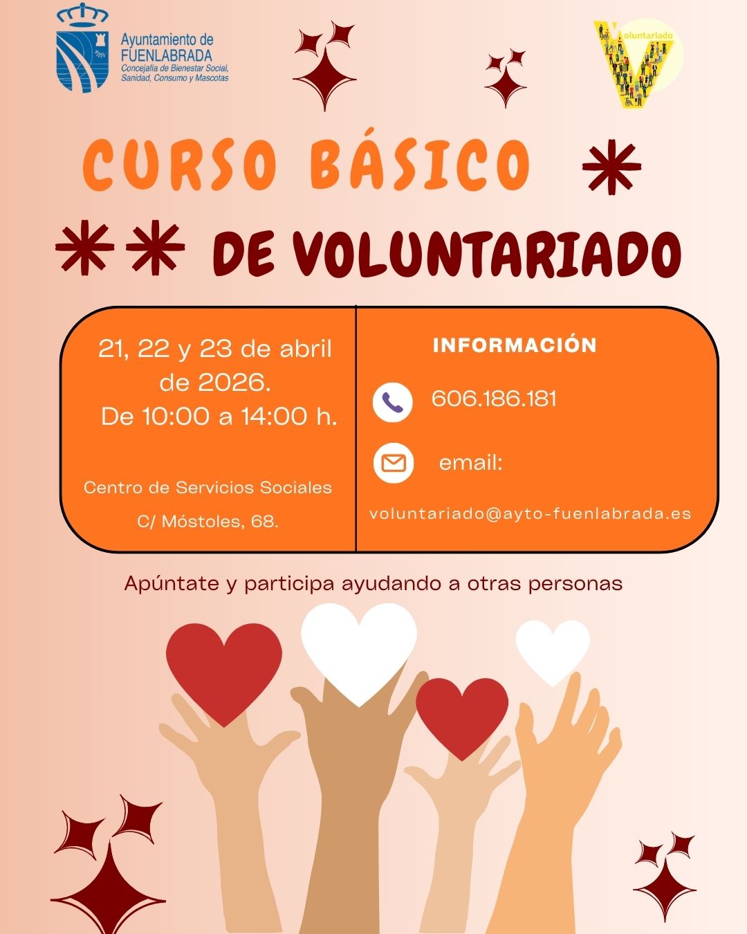 Cartel del curso con información